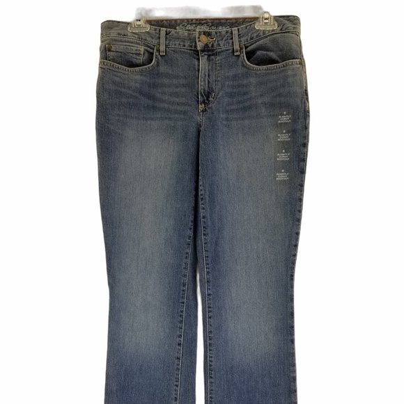 Eddie Bauer Womens Blue Vintage Slightly Curvy Boo - Picture 8 of 8